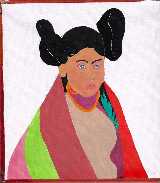 Indigenous 23, 12” x12” Canvas