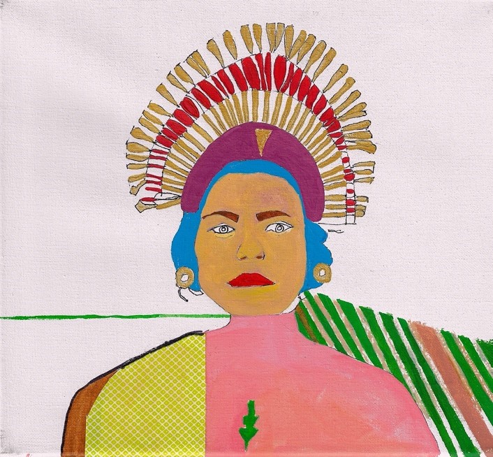 QUEEN 1     12”x 12” Canvas