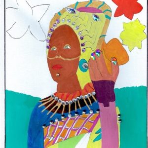 QUEEN  5  12” x 12” Canvas