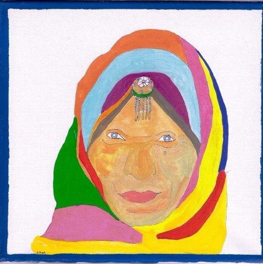 Indigenous 18, 12” x12” Canvas
