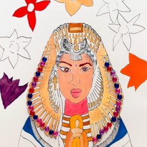 QUEEN 26   12” x12” Canvas