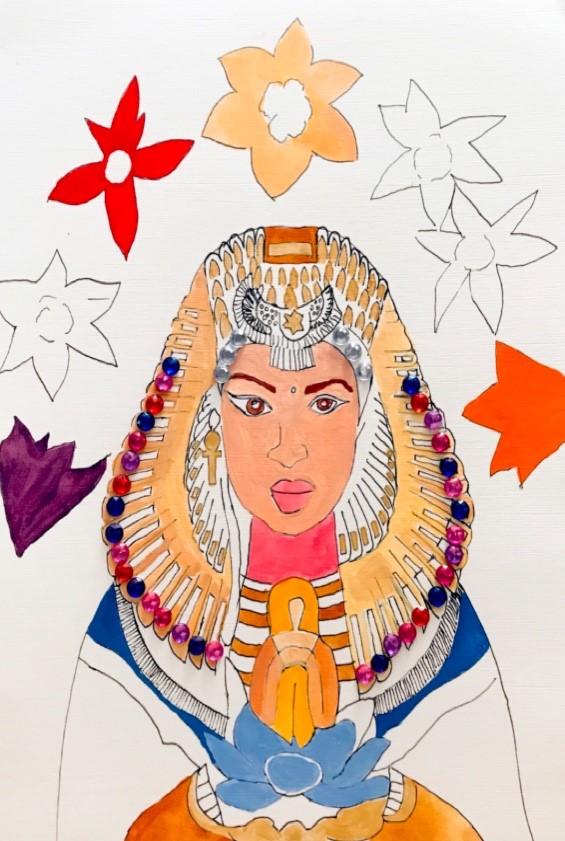 QUEEN 26   12” x12” Canvas