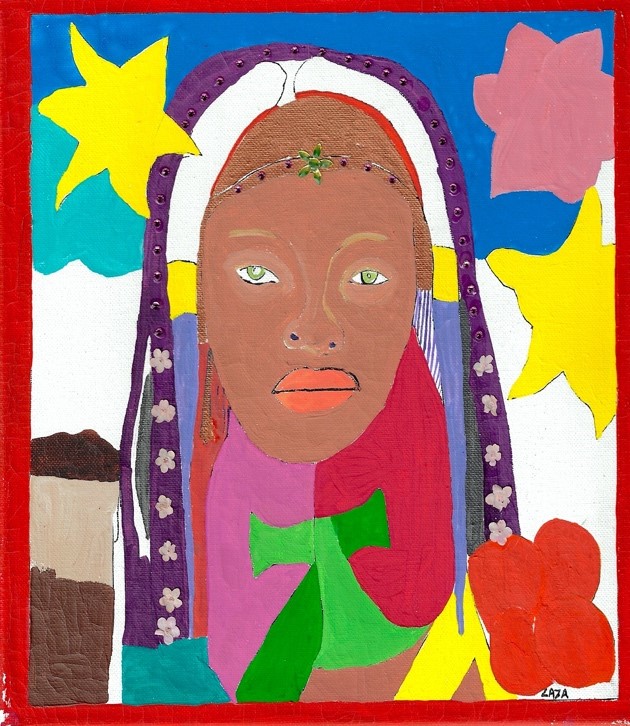 QUEEN 7   12” x 12”  Canvas