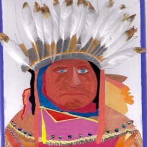 Indigenous 4, 12” x12” Canvas