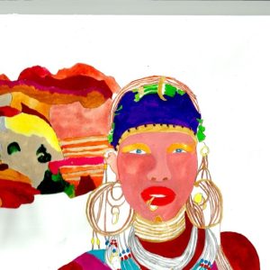 QUEEN 16   12” x18” Paper