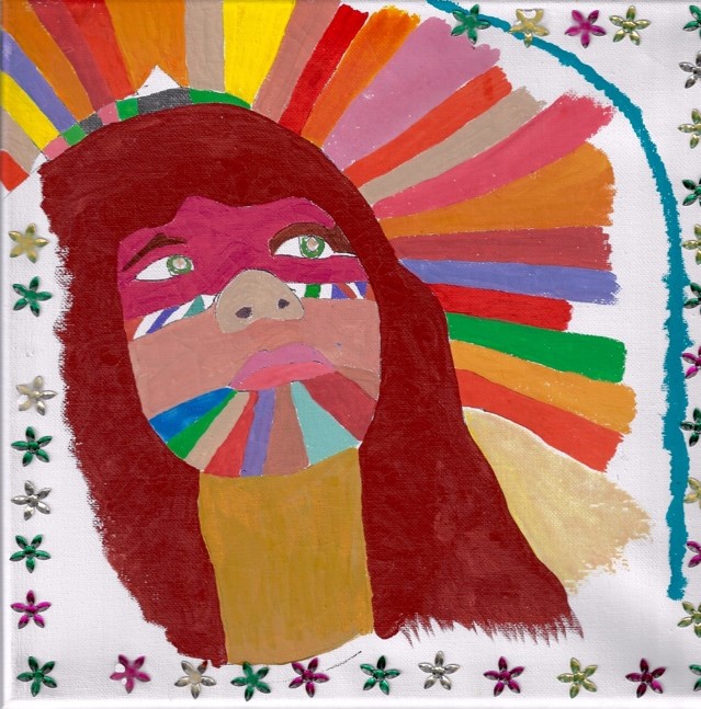Indigenous 2, 12” x 12” Canvas