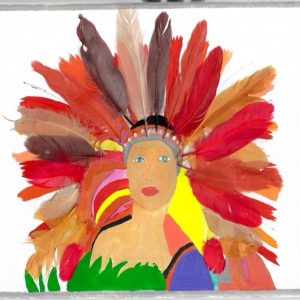 Indigenous 7, 12” x 12” Canvas