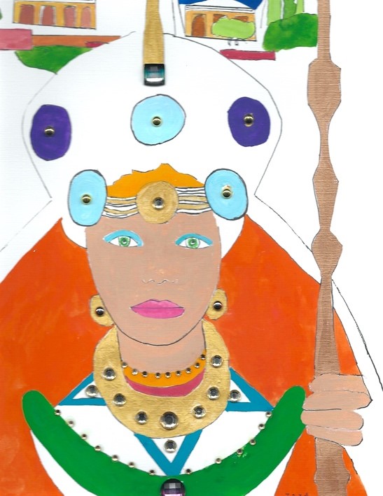 QUEEN 19   9” x 12” Paper