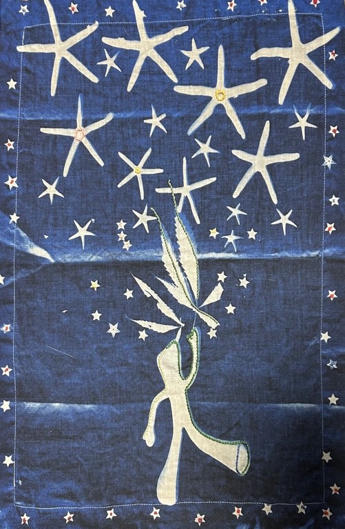 Cloth Embroidered  14” x 18”