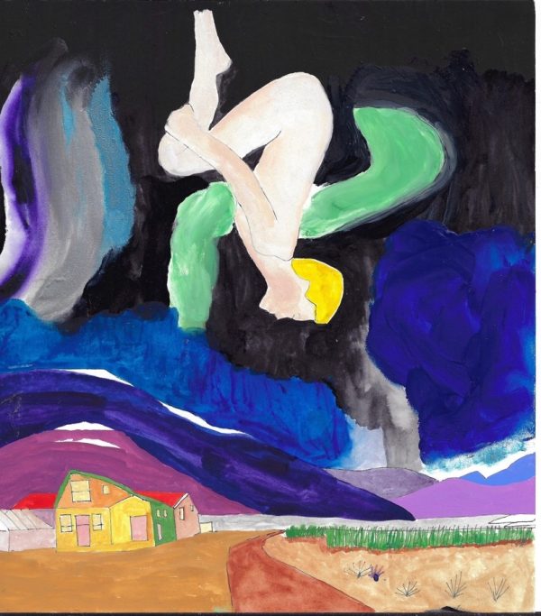 Flipping for Greenland. 12” x 16”
