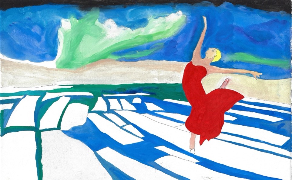 Glacier Ballet 12” x 18”