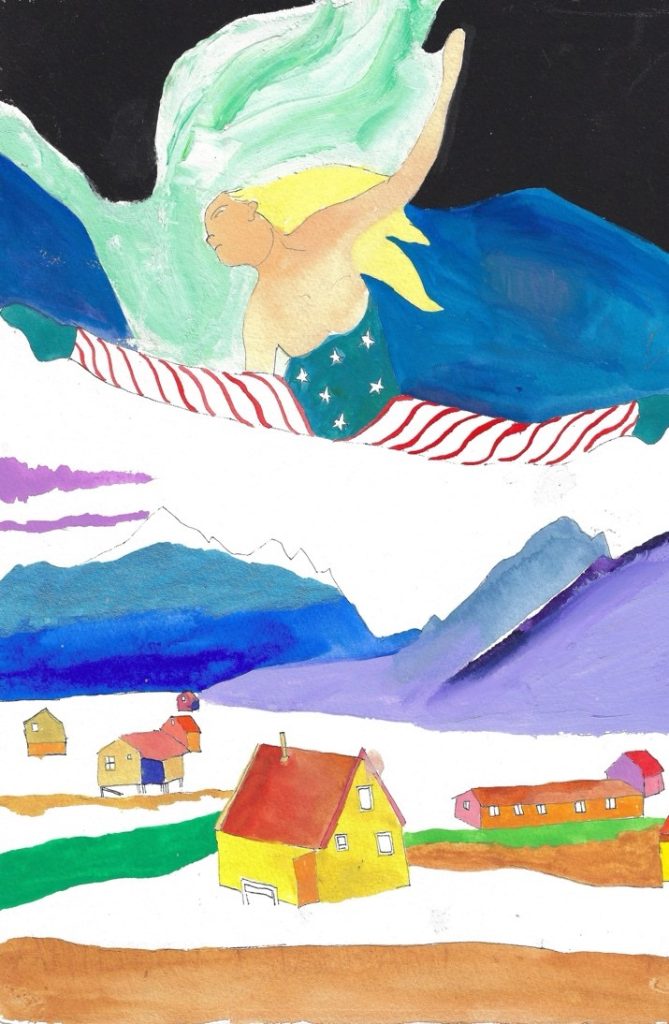 America Loves Greenland. 12” x 16”