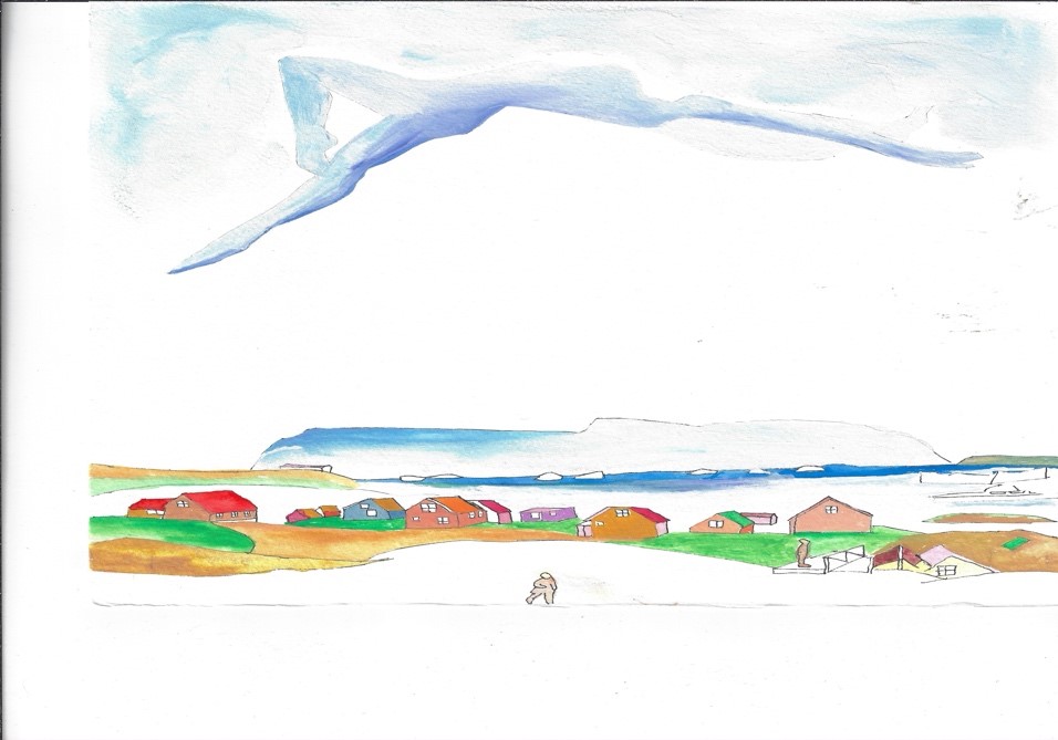 12” x 16”  Greenland Cloudcover