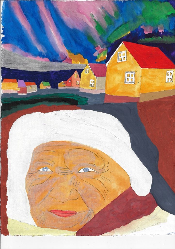 Greenland Granny.  12” x18”
